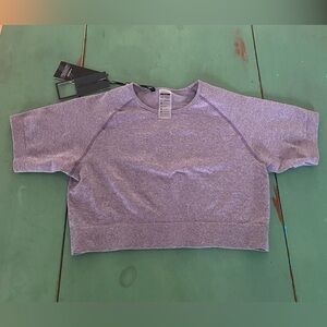 NEW Bo + Tee Fitted Cropped Sports Top Women’s Size XL